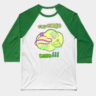 #2 CUPCAKE TIME Baseball T-Shirt